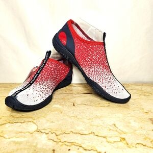 NWT Nautica Womens Red White & Blue "Francess" Slip-on Water Shoes Size 7